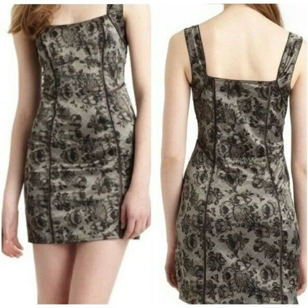 Free People Intimately Free People Satin Slip Mini Dress sz XS